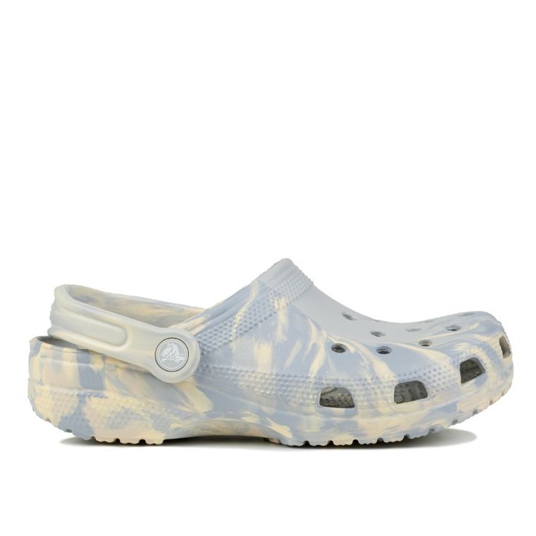 Klapki damskie, szare, Crocs Classic Marbled Clog