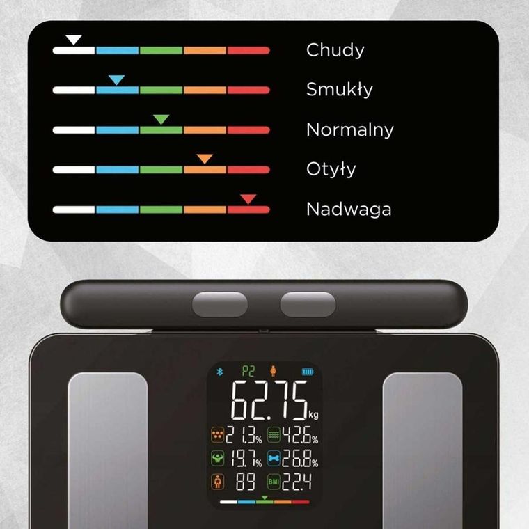 Klausberg, analityczna waga łazienkowa, smart ios android, kb-7856