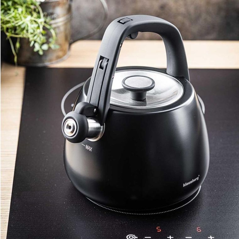 Klausberg, czajnik stalowy z gwizdkiem, 2.5l