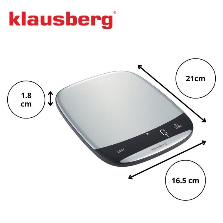 Klausberg, elektroniczna waga kuchenna, 10 kg, kb-7936