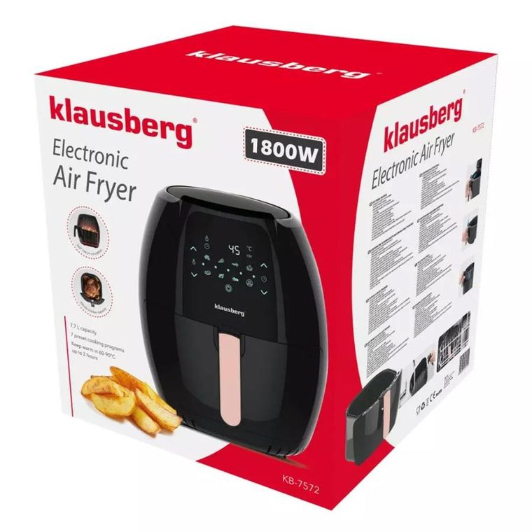 Klausberg, frytkownica beztłuszczowa, air fryer, 7,7l, KB-7572