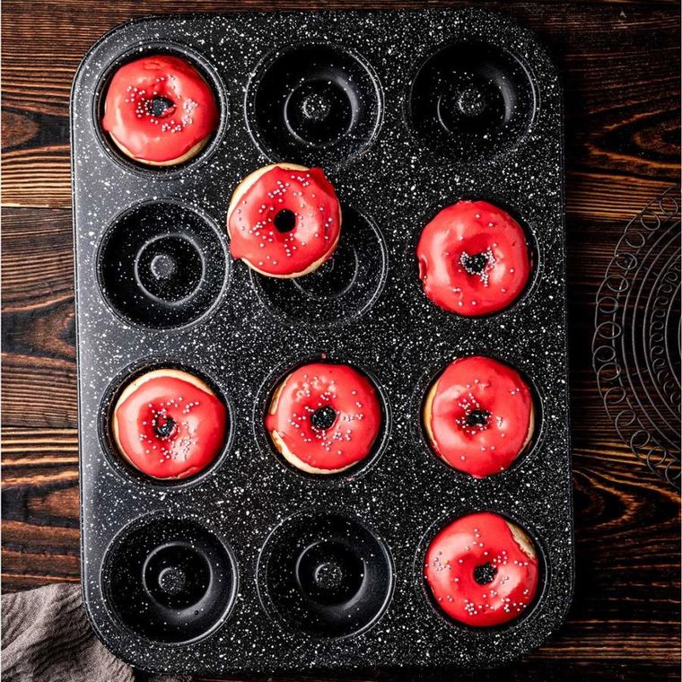 Klausberg, granitowa forma do pieczenia, 12 pączków donut