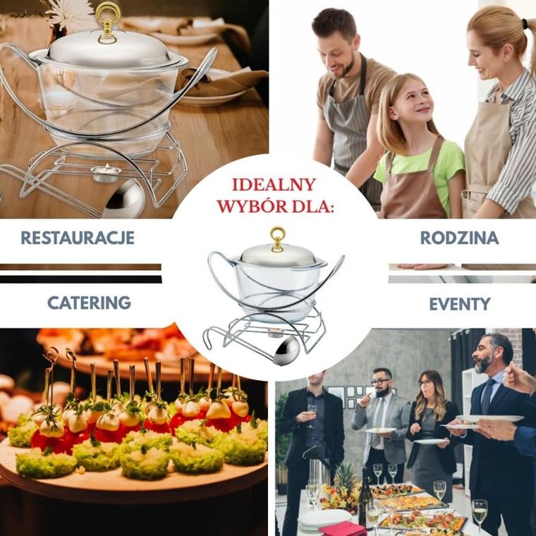 Klausberg, podgrzewacz żaroodporny, waza, 4l, KB-7920