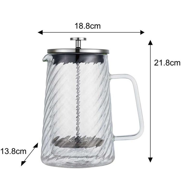 Klausberg, zaparzacz tłokowy do kawy/herbaty, termiczny, 1000 ml