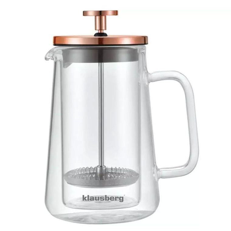 Klausberg, zaparzacz tłokowy do kawy/herbaty, termiczny, 350 ml