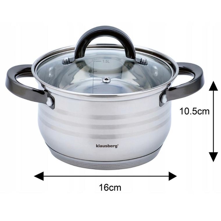 Klausberg, zestaw garnków, 8 elementów, KB-7701