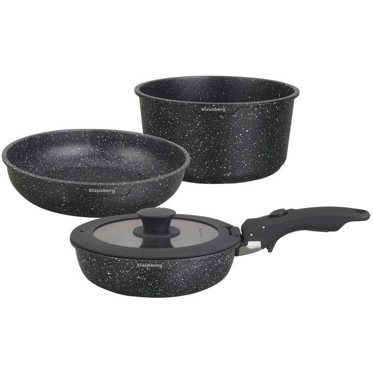 Klausberg, zestaw garnków marmurkowych, 5 elementów