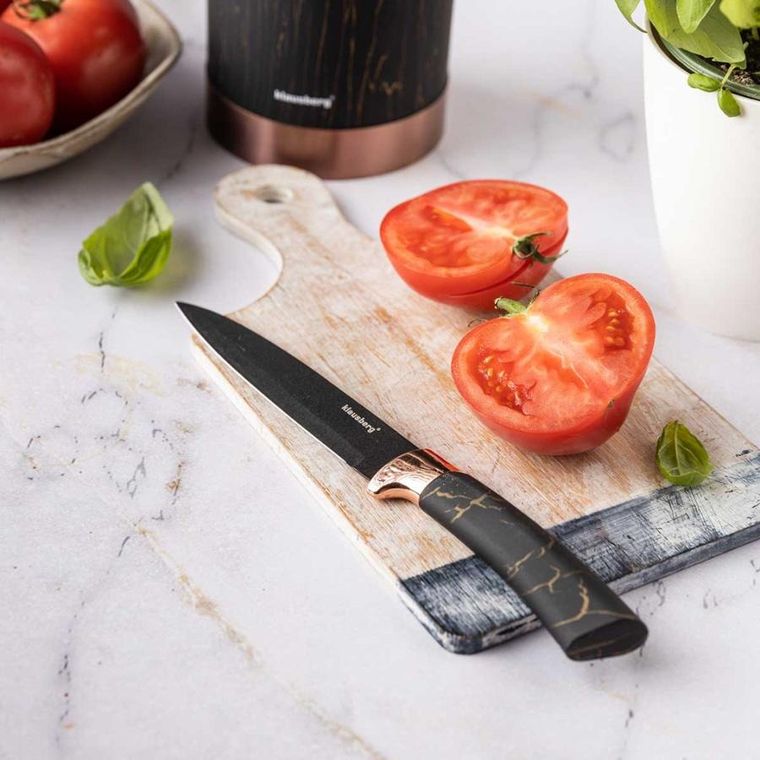 Klausberg, zestaw noży kuchennych na stojaku, 5 szt.