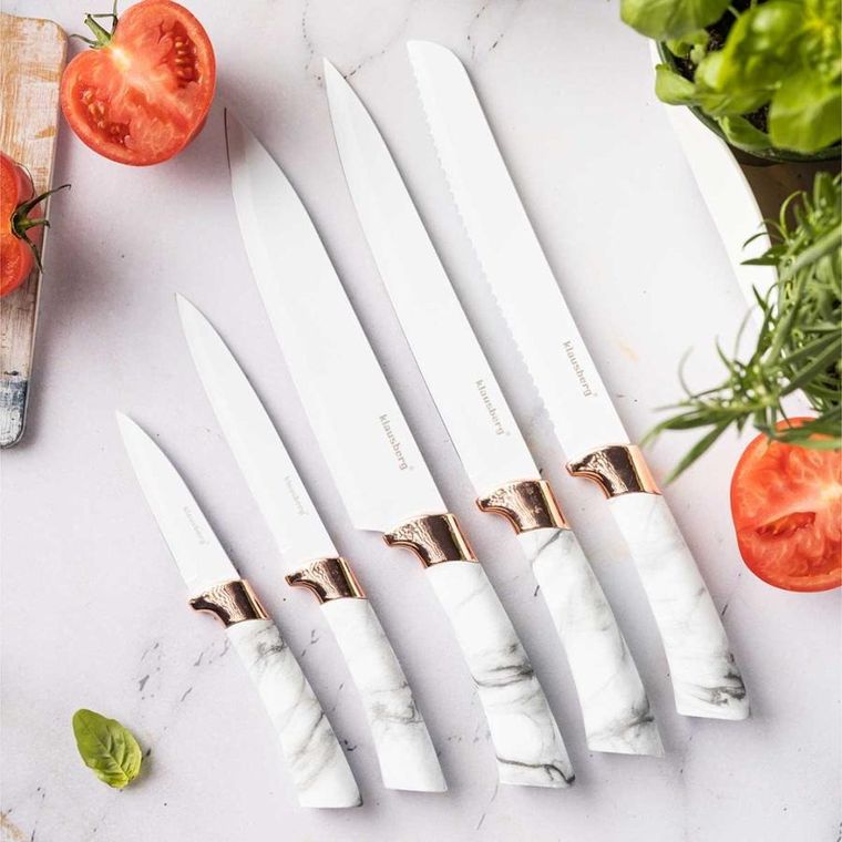 Klausberg, zestaw noży kuchennych na stojaku, 5 szt.