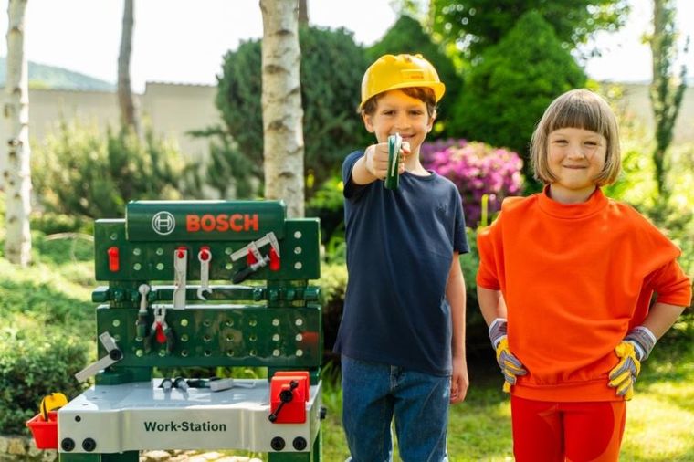 Klein, Bosch, Warsztat z narzędziami budowlanymi, 81 elementów