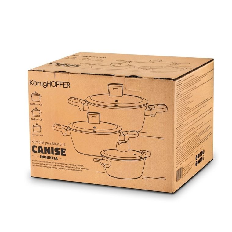 Könighoffer, Canise, komplet garnków, 6 elementów