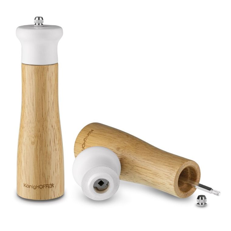 Könighoffer, Cosmic, młynek ręczny do soli i pieprzu, biały