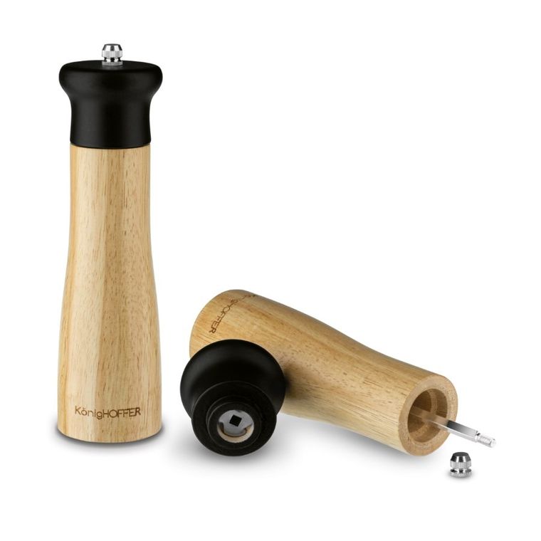 Könighoffer, Cosmic, młynek ręczny do soli i pieprzu, czarny