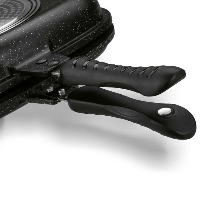 Könighoffer, Doppio Marble, patelnia grillowa dwustronna, marmurowa, 32-24 cm