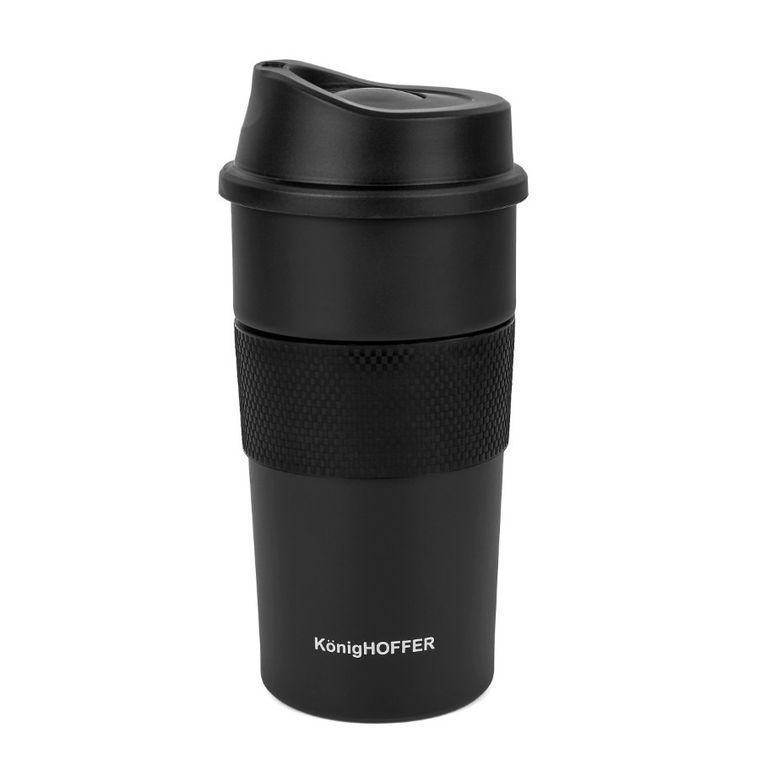 Könighoffer, Elliot, kubek termiczny, czarny, 440 ml