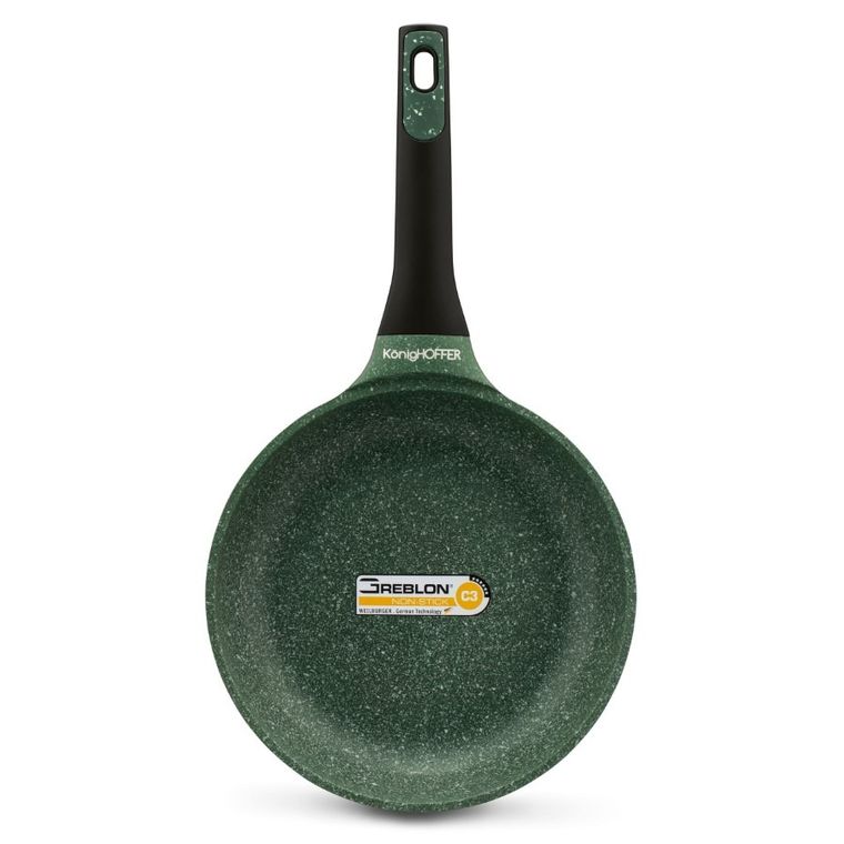 Könighoffer Green Husk, patelnia granitowa, indukcja, 24 cm