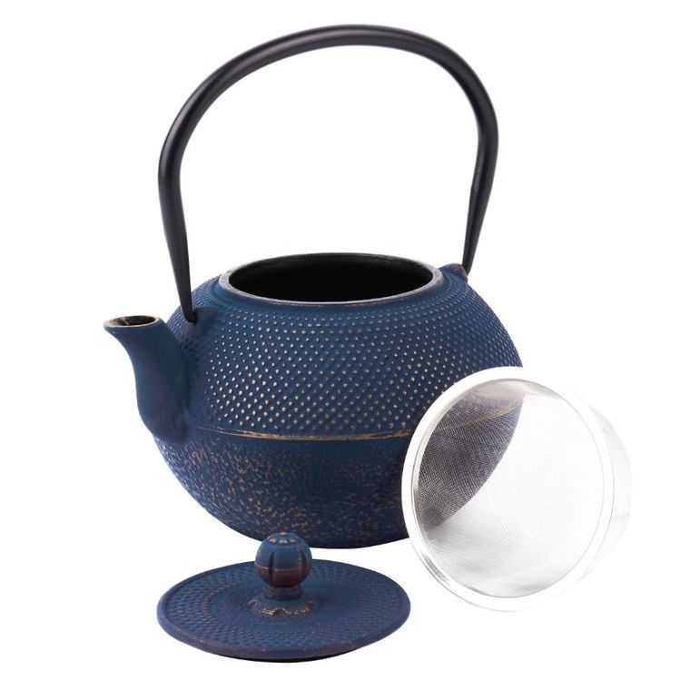 Könighoffer, Hanako, imbryk żeliwny z zaparzaczem, granatowy, 1,3l