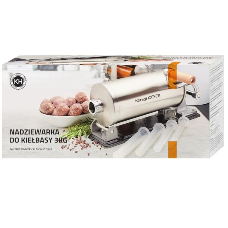 Könighoffer, nadziewarka do kiełbasy 3kg, fi 15/19/22/25