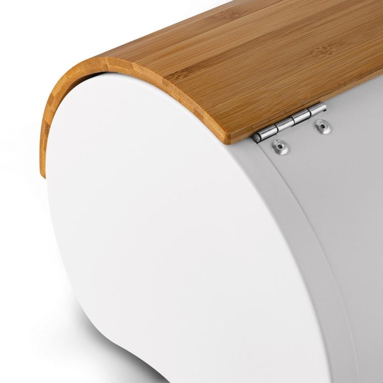 Könighoffer, Volano, chlebak metalowy z 3 pojemnikami, biały