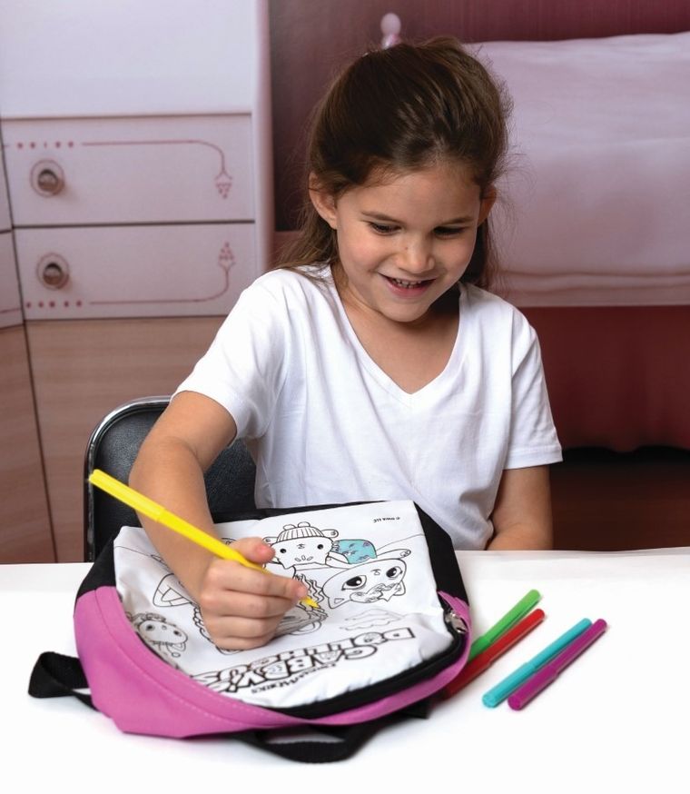 Koci Domek Gabi, plecak do kolorowania