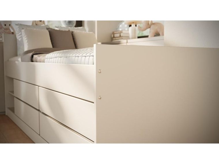 Kocot Kids, Leon, łóżko, białe, 90-200 cm