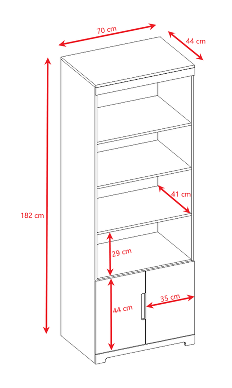 Kocot Kids, Tomi, regał, biały