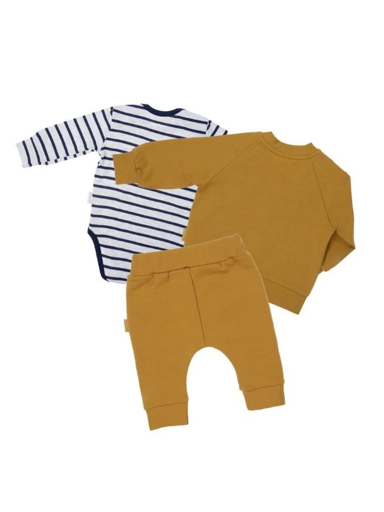 Komplet chłopięcy 4-częściowy, żółty, Nicol