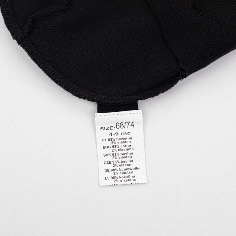 Komplet dziewczęcy, Czapka, Apaszka, czarny, Nicol