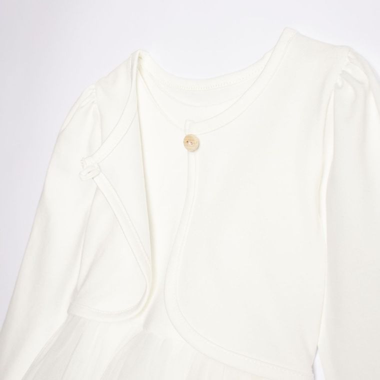 Komplet dziewczęcy, Sukienka, Bolerko, ecru, Nicol