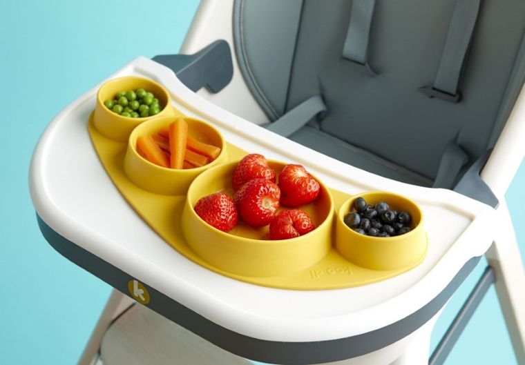 Koo-di, Tiny Tapas, talerz silikonowy, Buttercup