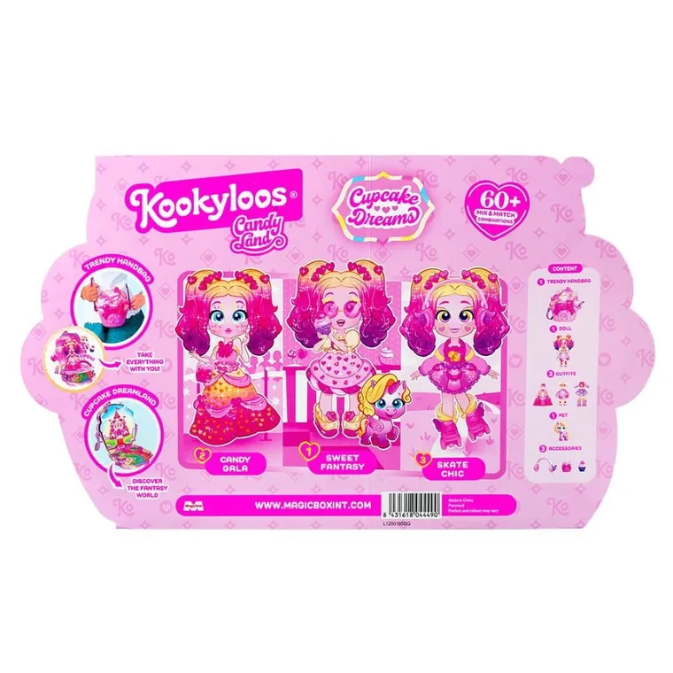 KookyLoos, Candy Land, Cupcake Dreams, zestaw z figurką