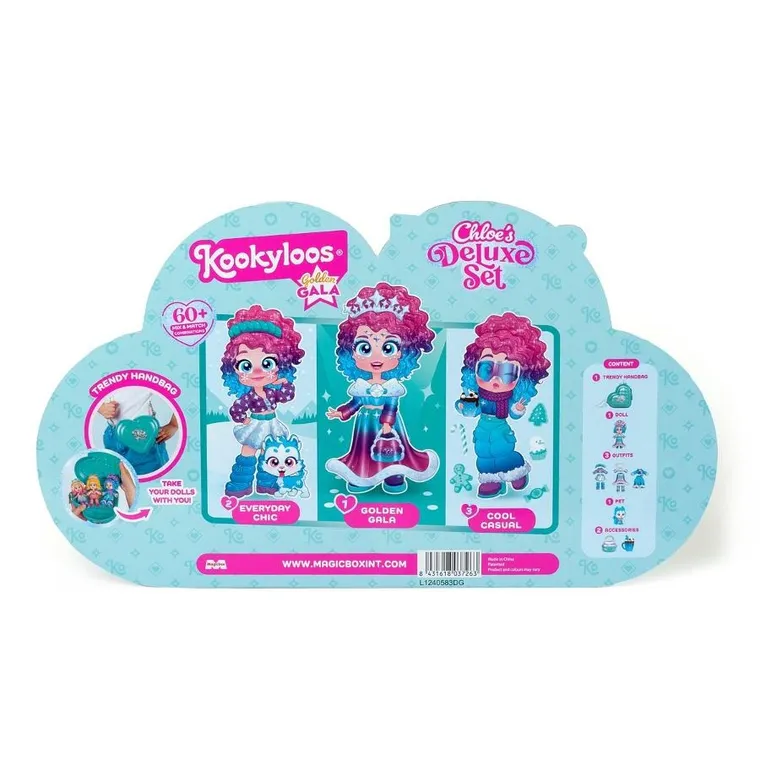KookyLoos, Golden Gala, Chloe, zestaw z figurką w torece