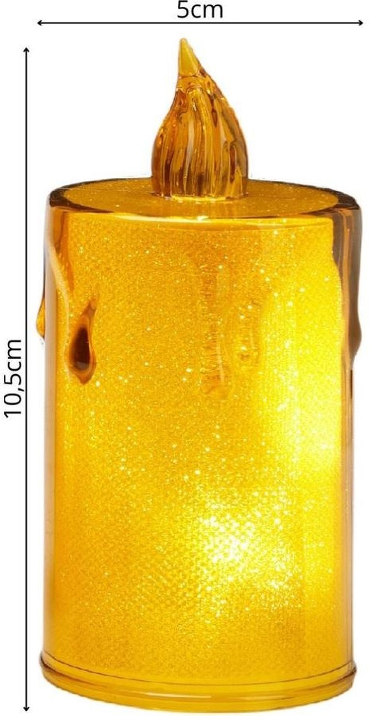 Koopman, świeca dekoracyjna LED, 8 cm