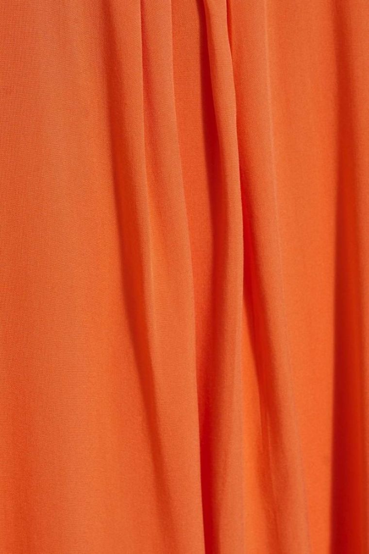 Koszula damska z krótkim rękawem, pomarańczowa, Moodo