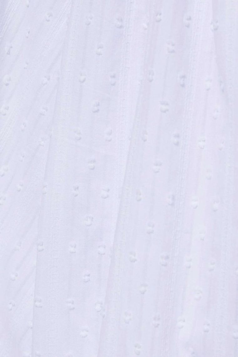 Koszula damska z rękawem 3/4, biała, Moodo