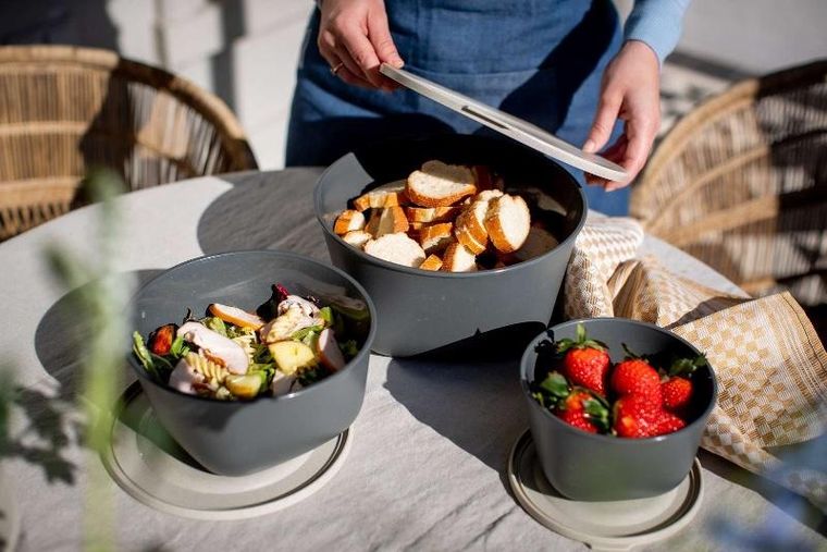 Koziol, Stockholm, pojemnik na żywność, 1l + 2l + 4l, 3 szt.