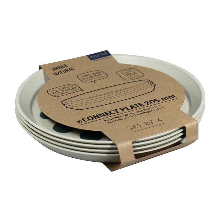 Koziol, talerz, Connect Monstera, 20.5 cm, 4 szt.