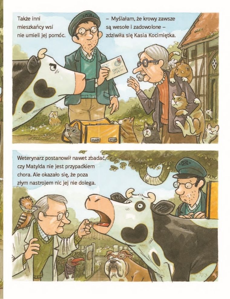 Krowa Matylda jest nie w humorze