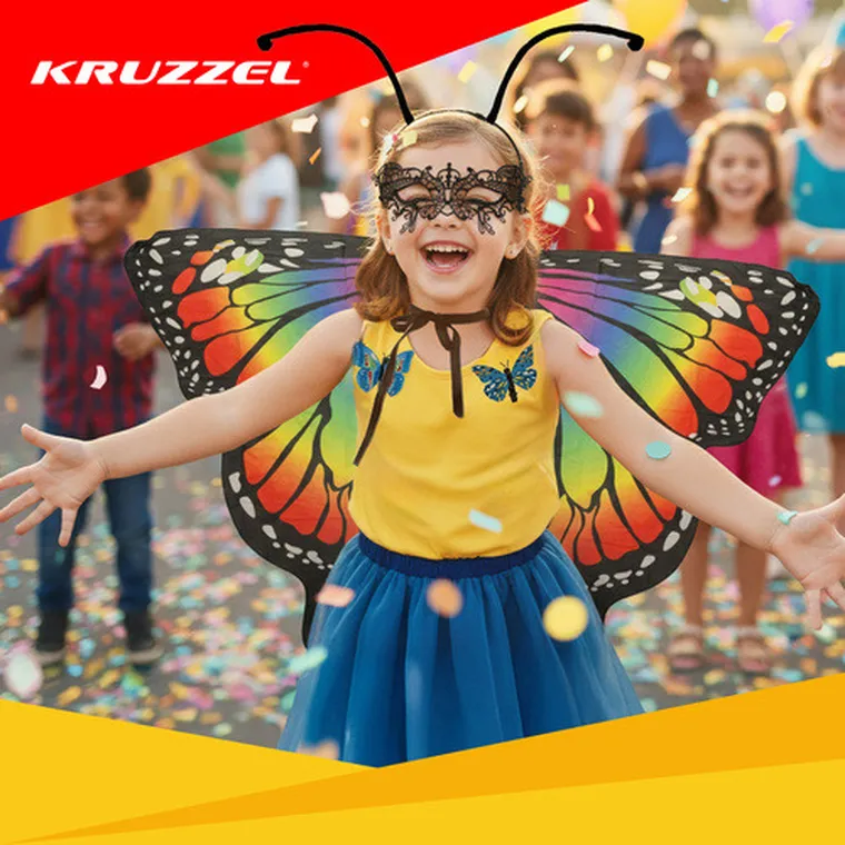 Kruzzel, strój dla dzieci, motylek, 5 elementów
