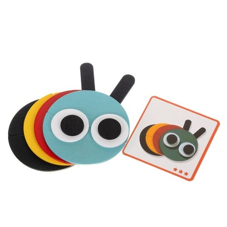 Kruzzel, zwierzątka, układanka drewniana