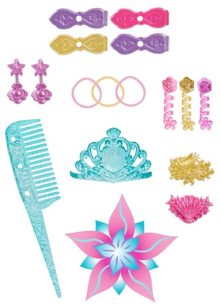 Księżniczka Disneya, Mała Syrenka, głowa do stylizacji włosów z akcesoriami