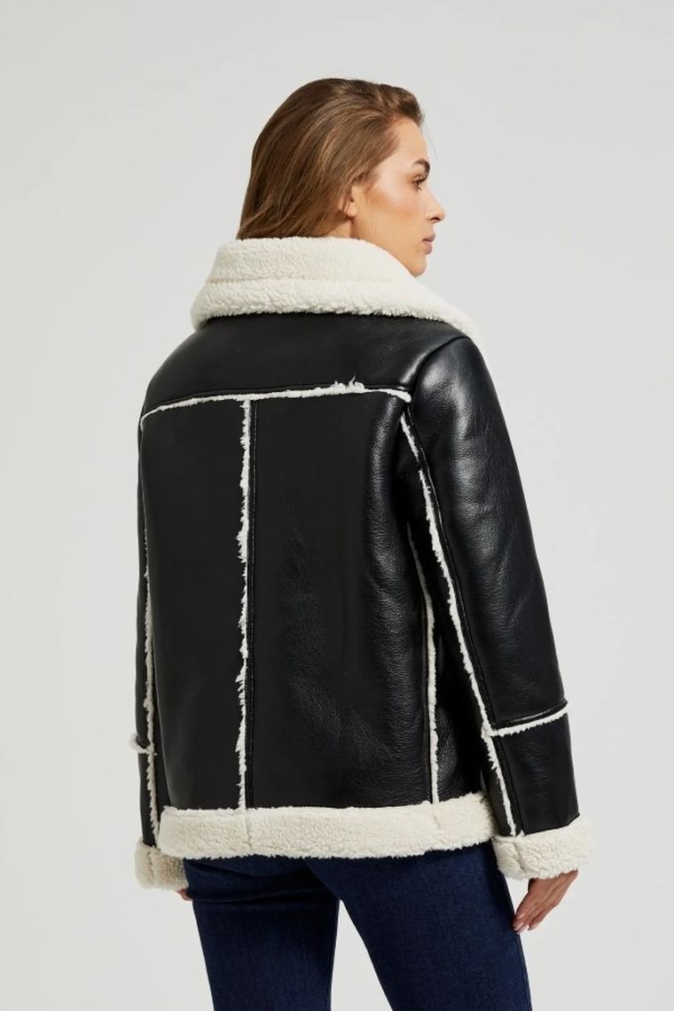 Kurtka damska, czarna, Moodo