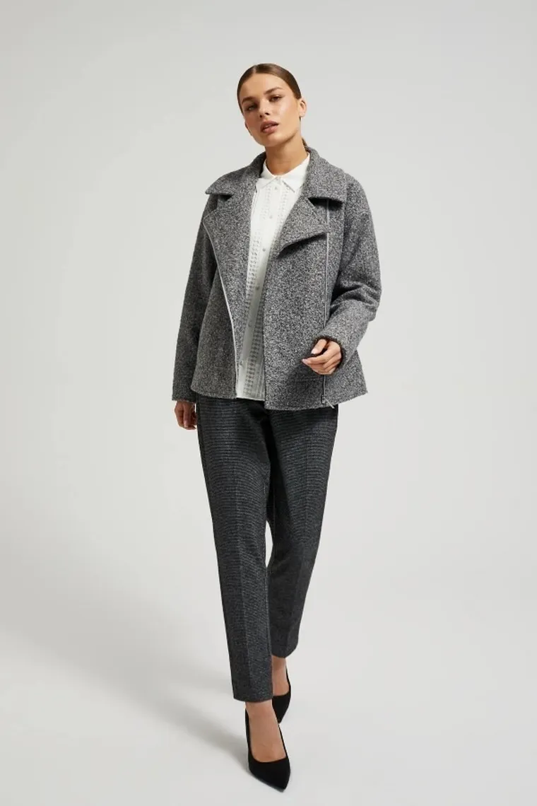 Kurtka damska, szara, Moodo