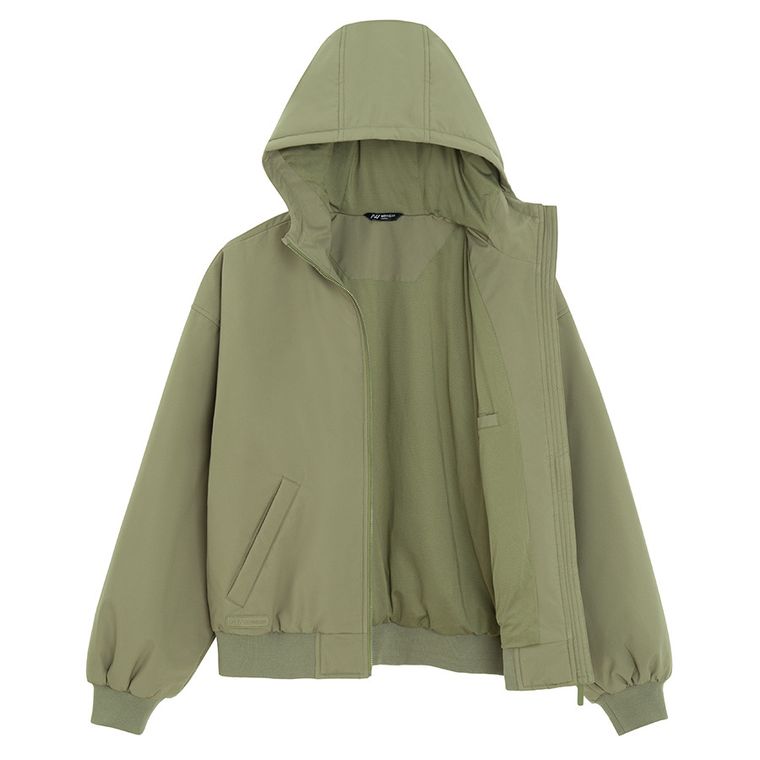 Kurtka przejściowa z kapturem o kroju oversize NOWEAR