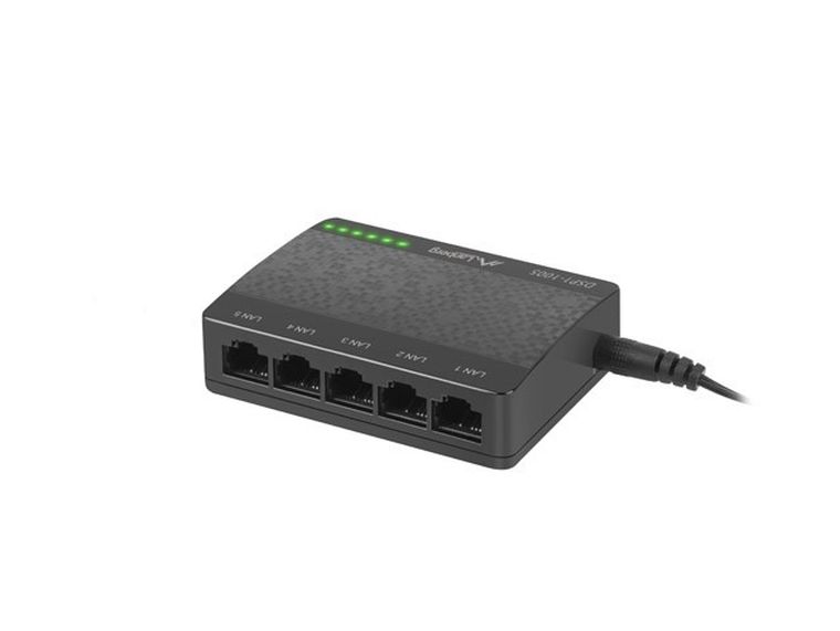 Lanberg, switch, DSP1-1005, 5x 10/100/1000Mbps