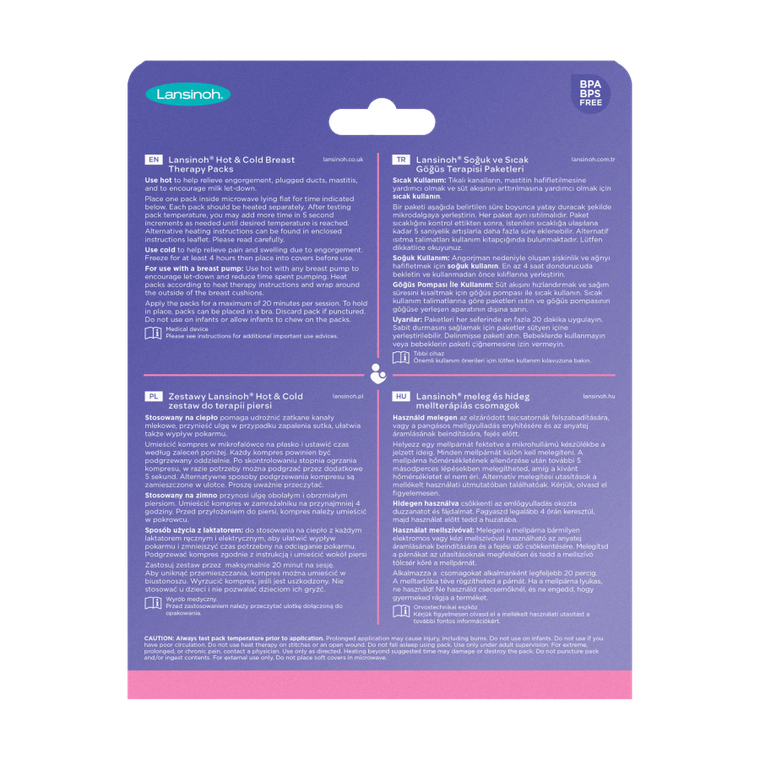 Lansinoh, kompresy żelowe na piersi, 2 szt.