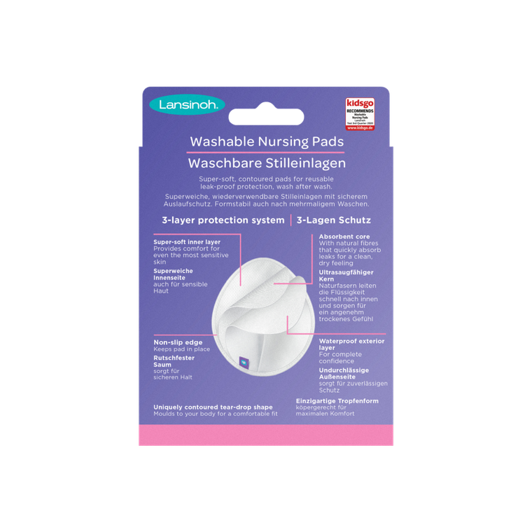 Lansinoh, wkładki laktacyjne wielorazowego użytku, 4 szt.