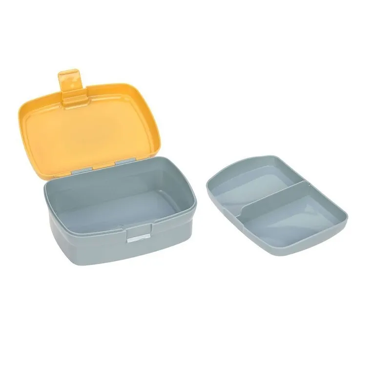 Lassig, About Friends, zestaw, lunchbox + tritanowa butelka - bidon, żyrafa, 460 ml