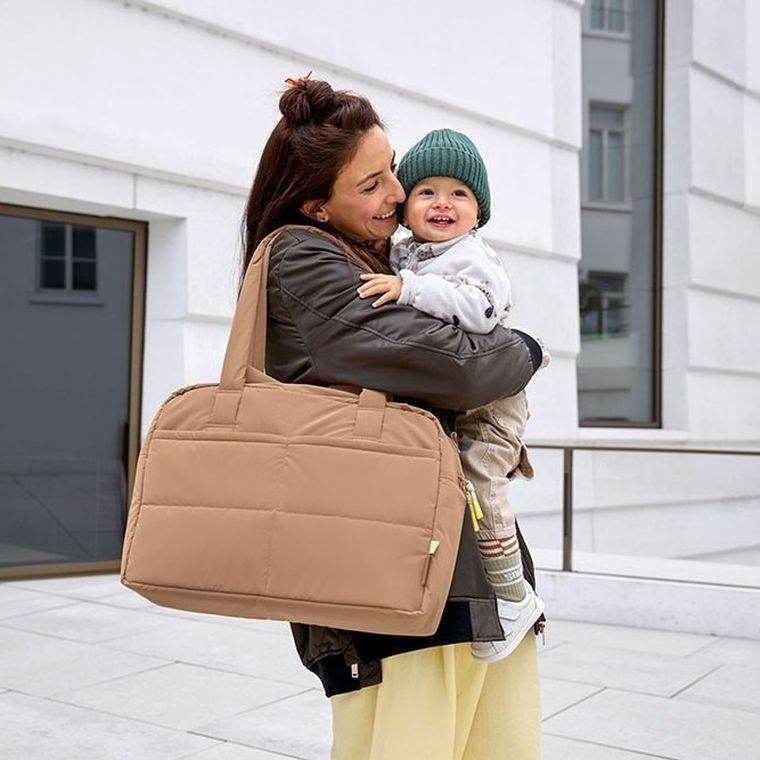 Lassig, Green Label, Everyday, torba dla mam z akcesoriami, almond