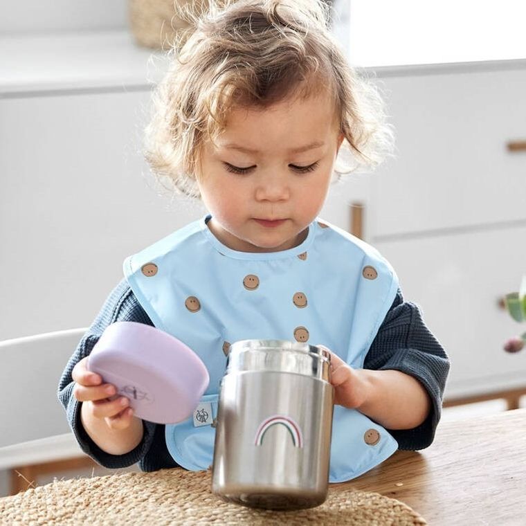 Lassig, Happy Rascals Heart, termos obiadowy, pojemnik, 315 ml, lavender